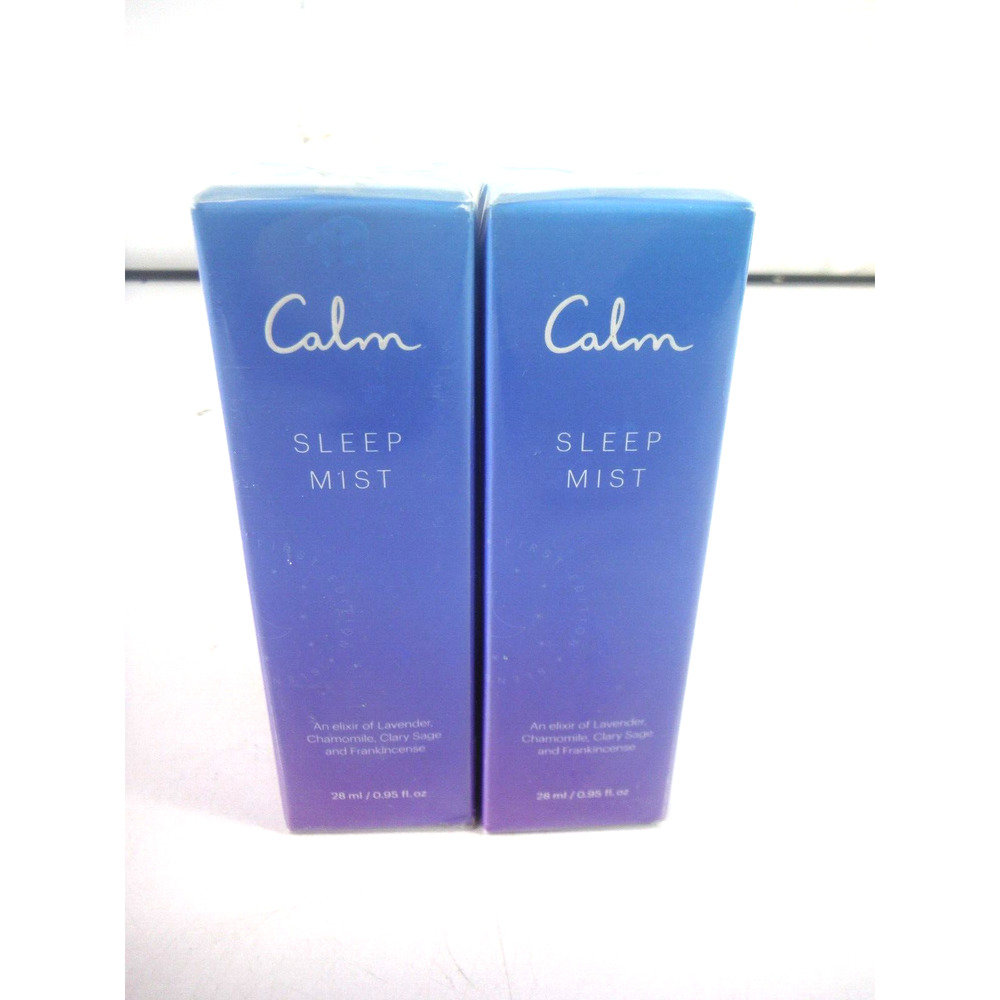 2 Calm SLEEP MIST Pillow Spray Lavender Chamomile Clary Sage Frankincense 28ml